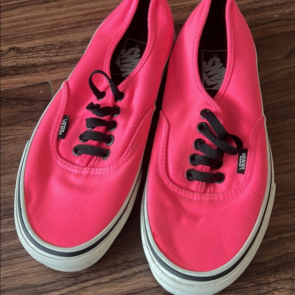 Hot pink vans size 8